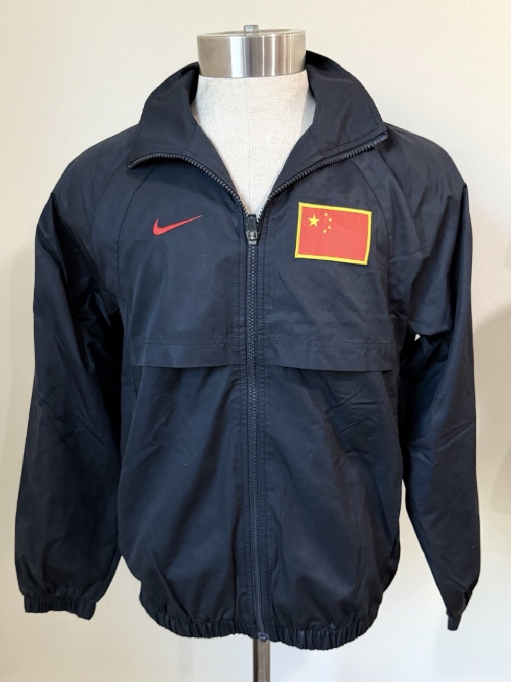 NWT 2004 Nike China Olympic Podium Climafit Black Jacket Sz Small